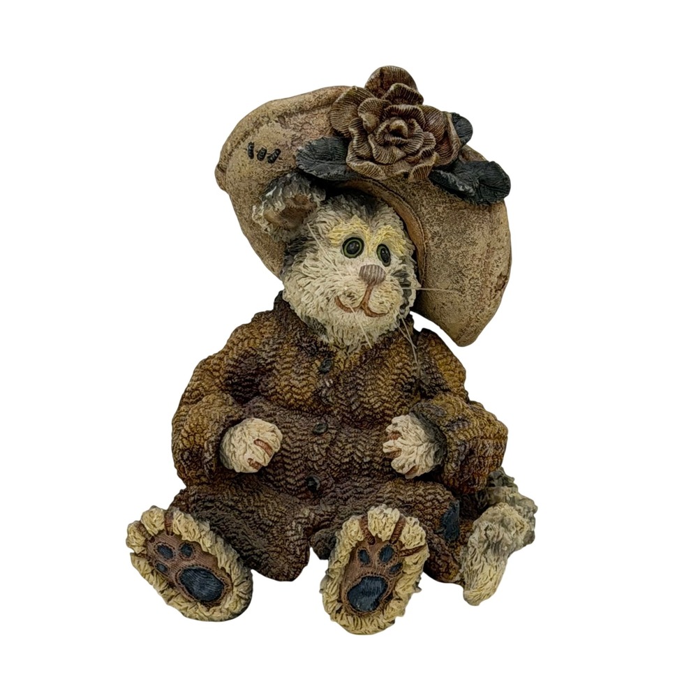 Boyds Bears Purrstone Collection Mrs Partridge Cat Figurine 371012 Vintage 2000